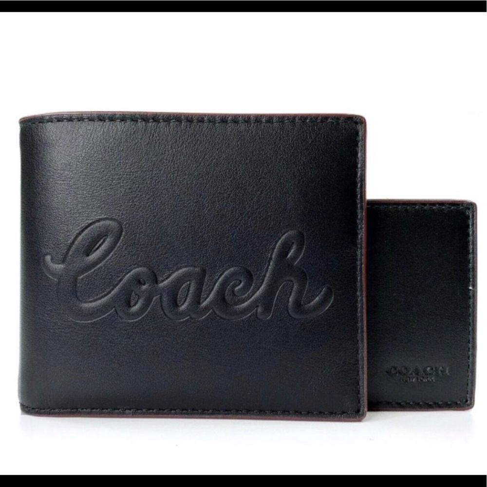 Authentic Coach Calf leather 2 in 1 wallet/Card/ID